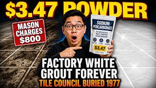 Gray Grout Is NOT Ruined - This $3.47 Powder Turns It White Again