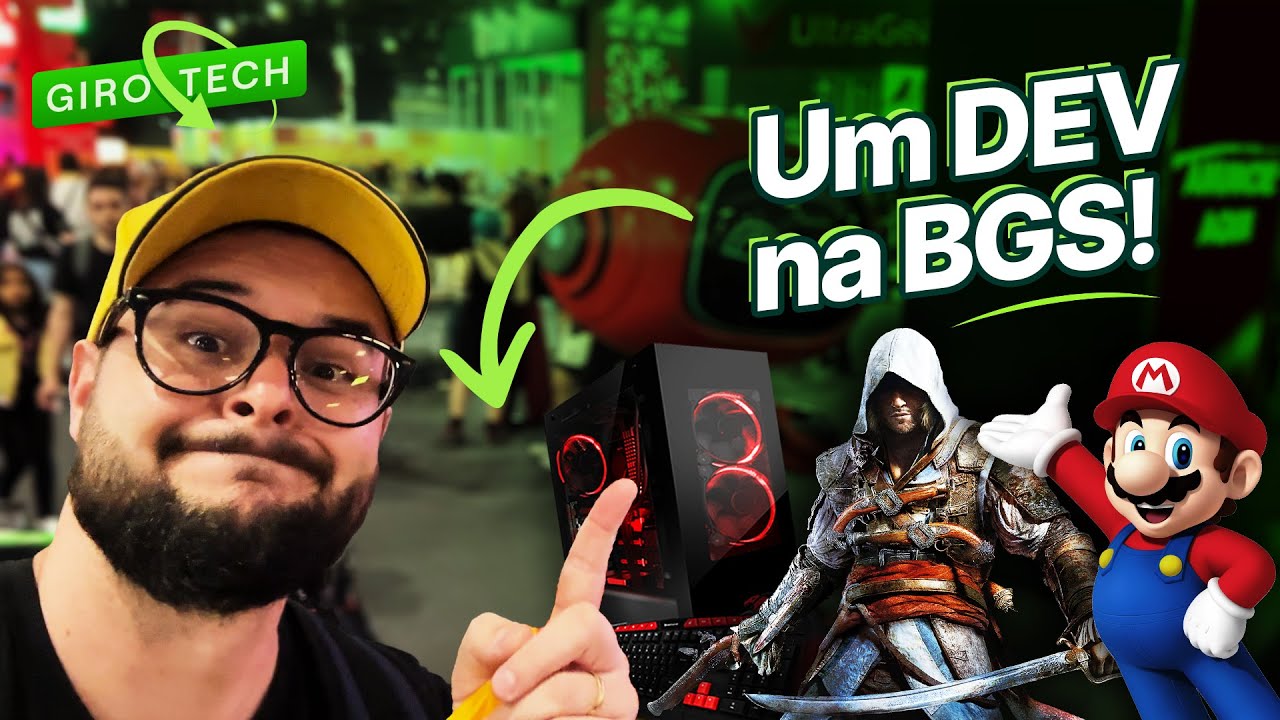 Veja como esta a bgs 2023 brasil game show com tag games e leleco do f