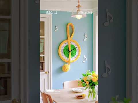 🎶⏳ "Melody in Time – Crochet Music Clock!