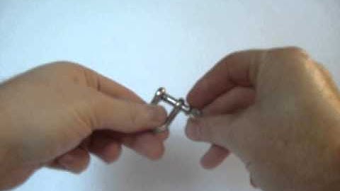 Dee Shackle Captive Pin Stainless