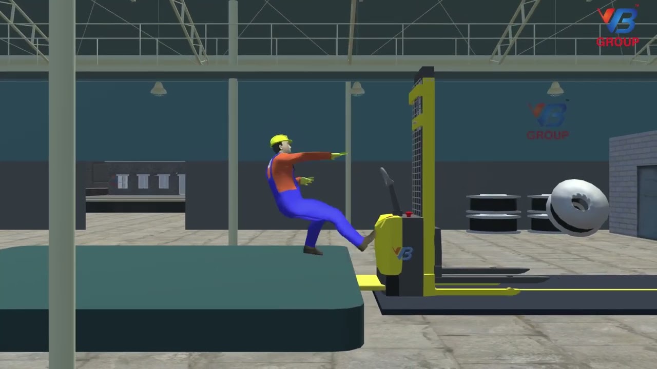 Electric Forklift Safety Accident |VB Factory |VB Engineering (I) Pvt Ltd