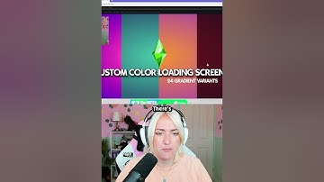 you can customise the loading screen in the sims 4!