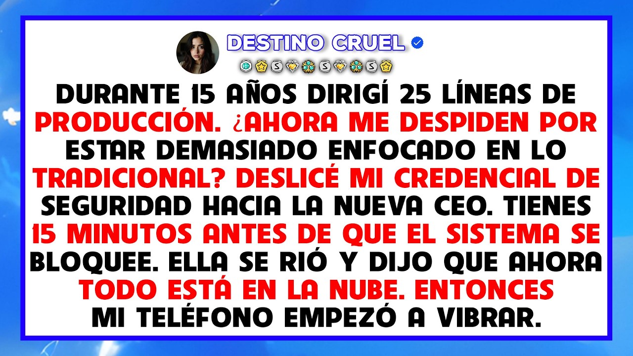 Neutralicé al joven ceo con un cierre de planta estratégico