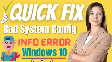 Bad System Config Info Error Fix ( 2025 ) - Step by Step