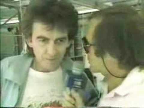 George Harrison at the 1986 Australian Grand Prix