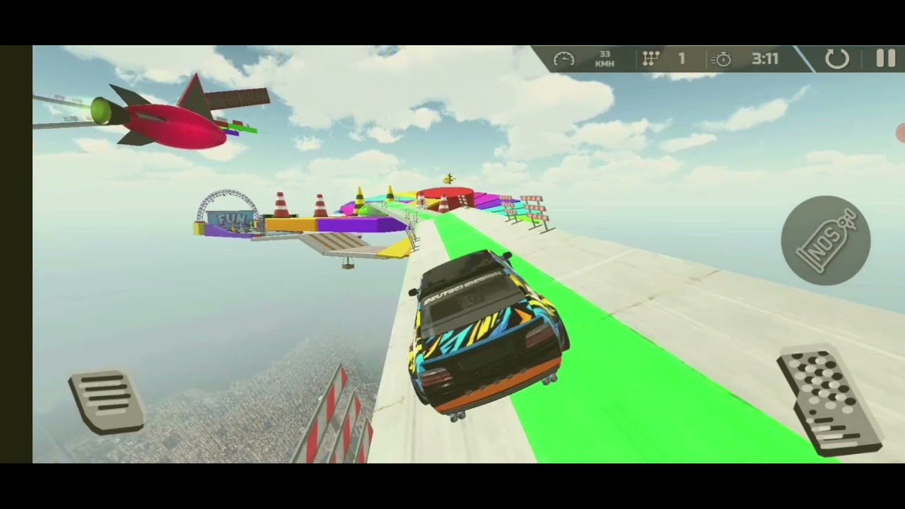 Mega ramp ultimate car race impossible level 7 मेगा रैम्प अल्टीमेट कार रेस इम्पॉसिबल लेवल 7