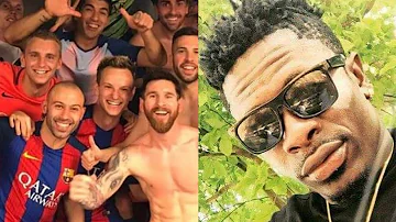 Barcelona players including Messi jamming to Shatta Wale's 'Borjor' in their dressing room