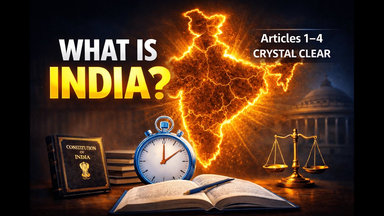 What Is India? | Articles 1–4 Explained Clearly | English PPT & Tamil Explanation | Constitution