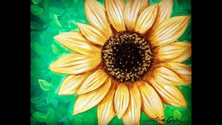 Sunflower Painting Lesson with Victoria Gobel