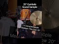 20" Zildjian K Constantinople Medium Thin Ride Low Sound Sample #shorts