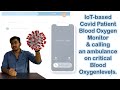 IoT-based Covid Patient Blood Oxygen monitor &amp; calling an ambulance on critical blood oxygen levels.