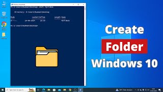 How to Create Folder by Powershell in Windows 10