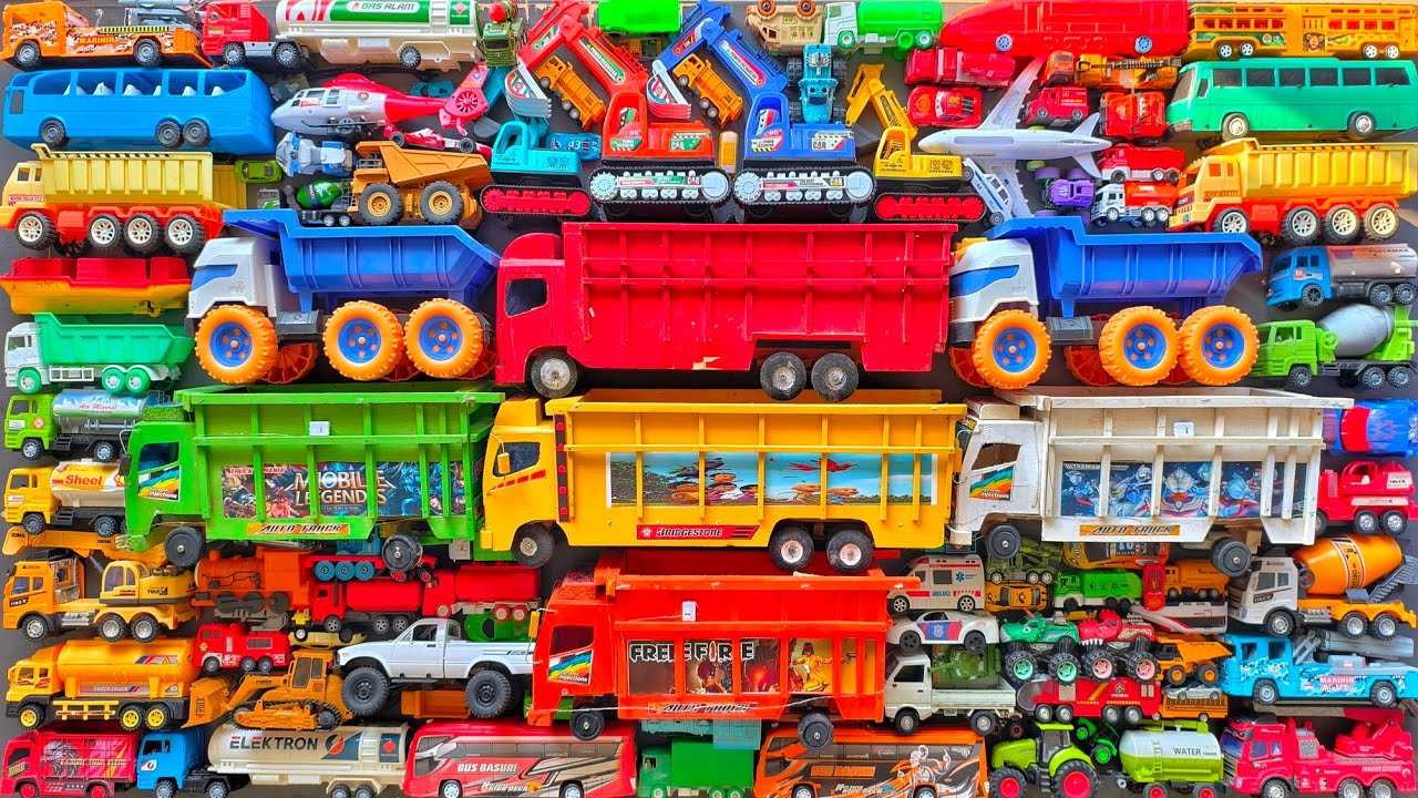 Mobil Mobilan Truk Oleng , Mobil Truk Molen, Mobil Balap, Truk Pasir, Excavator, Mobil Roket, Damkar