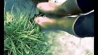 MSV. Deep mudding & flooding across Straight drenage ditch in my AIGLE Chambord PRO rubber boots.