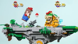 Lego Mario Smash Bros Fight 1 Stop Motion Lego Mario Vs Bowser  Billy Bricks  Wildbrain