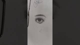Human eye shading study with easy techniques.