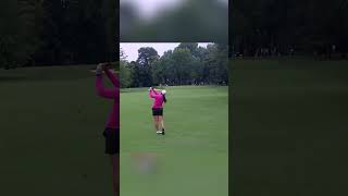 NEARLY HITS THE PIN!! #golf  #shortsfeed