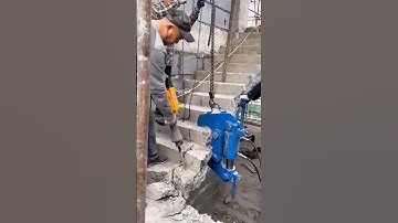 Reinforced concrete stair breaker- Good tools and machinery can increase work efficiency