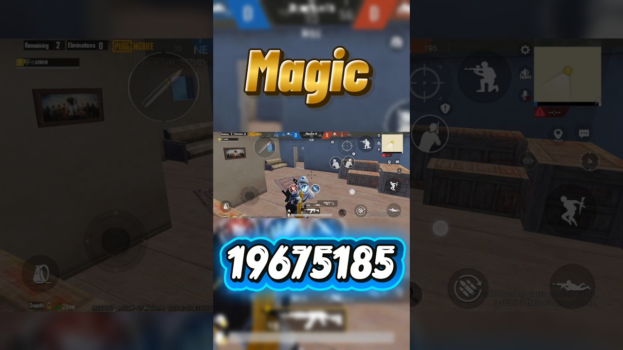 wow map Magic 1V1 PUBG mobile 