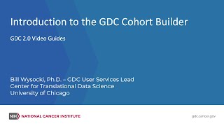 Cohort Builder - Genomic Data Commons
