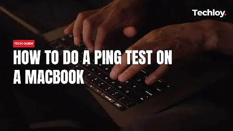 How to perform a ping test on a MacBook