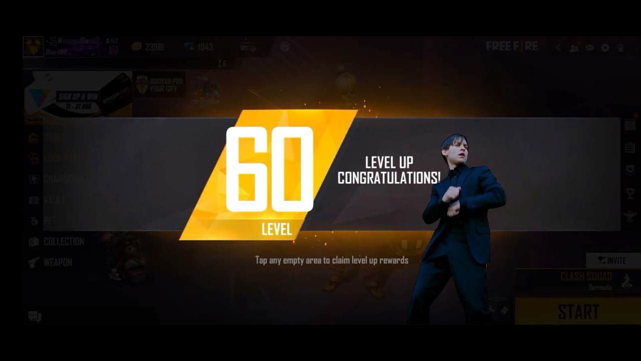 60 Level Reward || Garena Free Fire