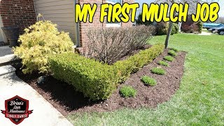 Doing Our First Mulch Job | 6 Yard Residential Mulch Install