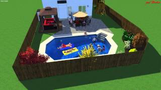 Grecian 14x28 Inground Pool