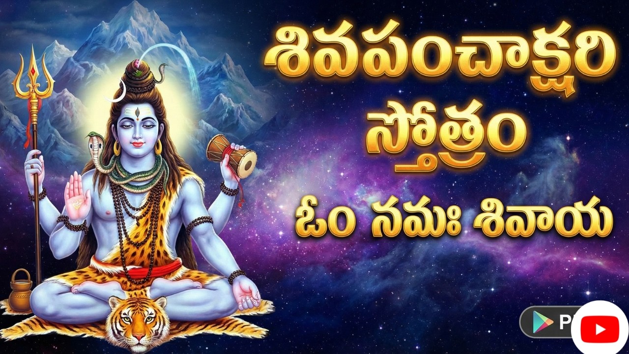 Om Namah Shivaya 108 Times | Shiva Panchakshari Stotram | శివ పంచాక్షరి స్తోత్రం | Shiva Mantra