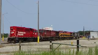 CPKC 252 south end Nahant Yard 261 with six units and Grey Ghost 4520 August 8, 2026