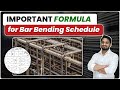 Essential Formula for Accurate Bar Bending Schedule (BBS) | Construction Estimation Tips 🏗️