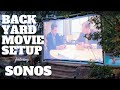 Outdoor Movie Theater featuring Sonos Speakers