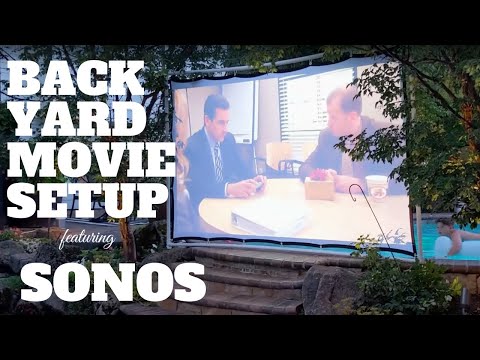 outdoor-movie-theater-featuring-sonos-speakers