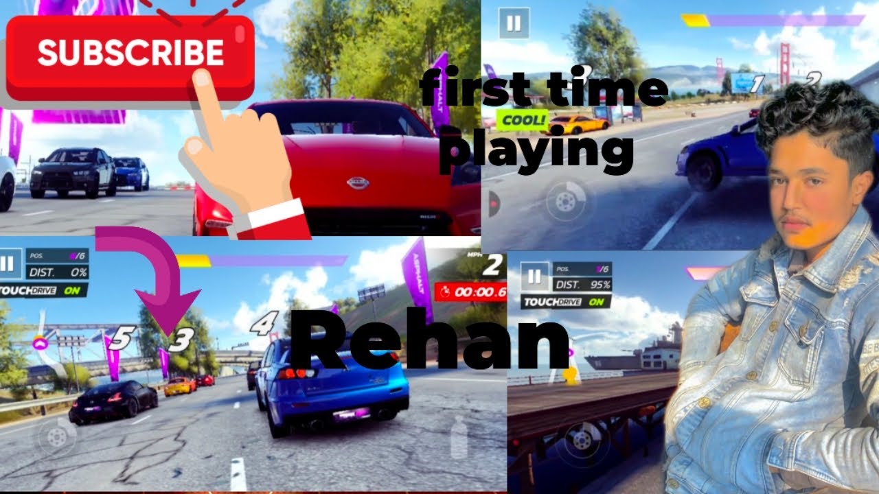 first time playing Asphalt car racing game - YouTube