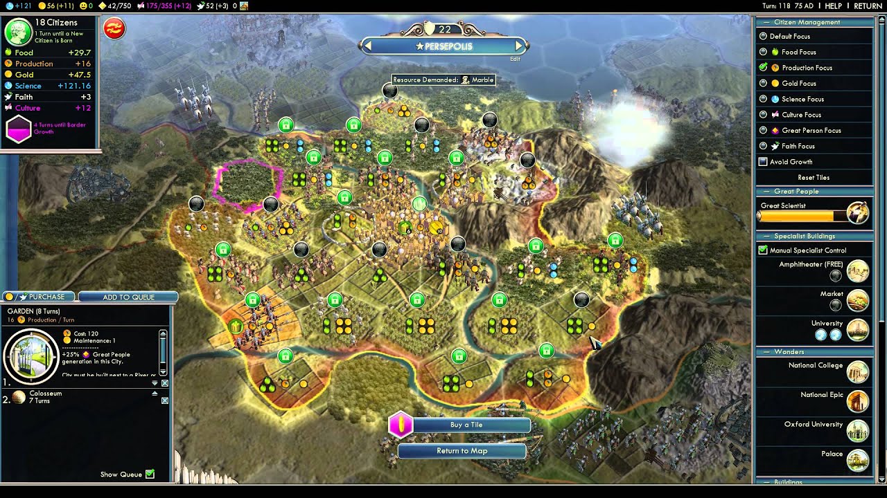 Yoruus vs AI 001 (Finished/Loss): Deity Challenge 17 Persia Part 3 (Gameplay/commentary)