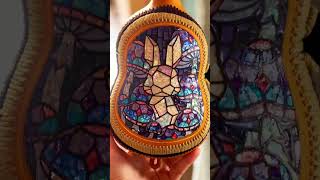 Handcrafted Eevelution Gourd Bag with Exquisite Mother-of-Pearl Inlay ✨#shots