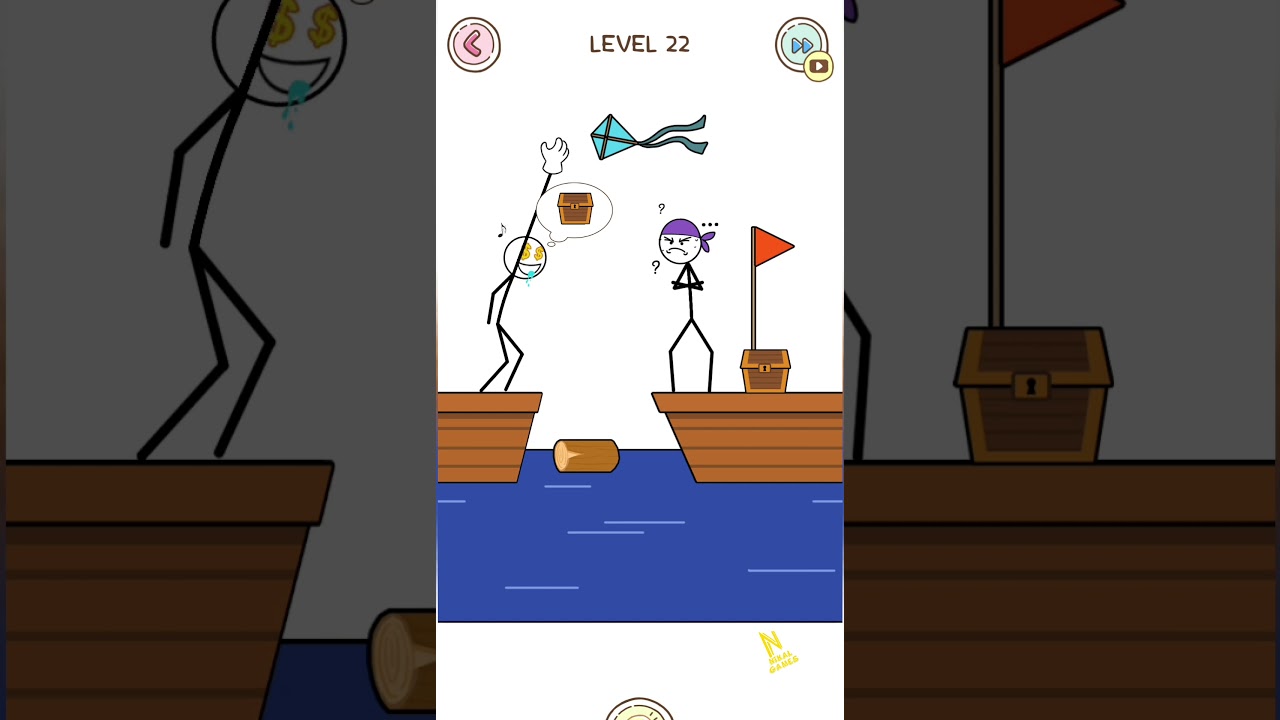 Thief Puzzle - L 22 to 23 - (Weegoon) - Funny Stickman Brain Puzzle Game - 