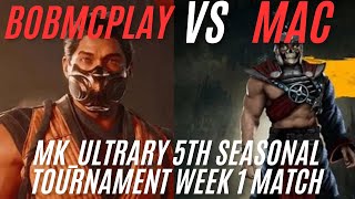 Bobmcplay (Scorpion) vs Mac (Havik) (Ultrary 5th seasonal Tournament week 1 Matches)