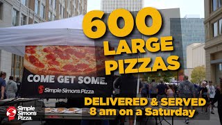 Simple Simon's Pizza® - 600 Large Pizzas Served & Delivered for the Tulsa Run