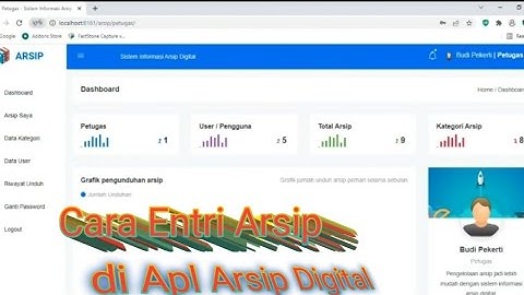 Cara Input di Arsip Digital