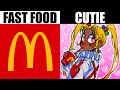 TURNING FAST FOOD INTO CUTE GIRLS