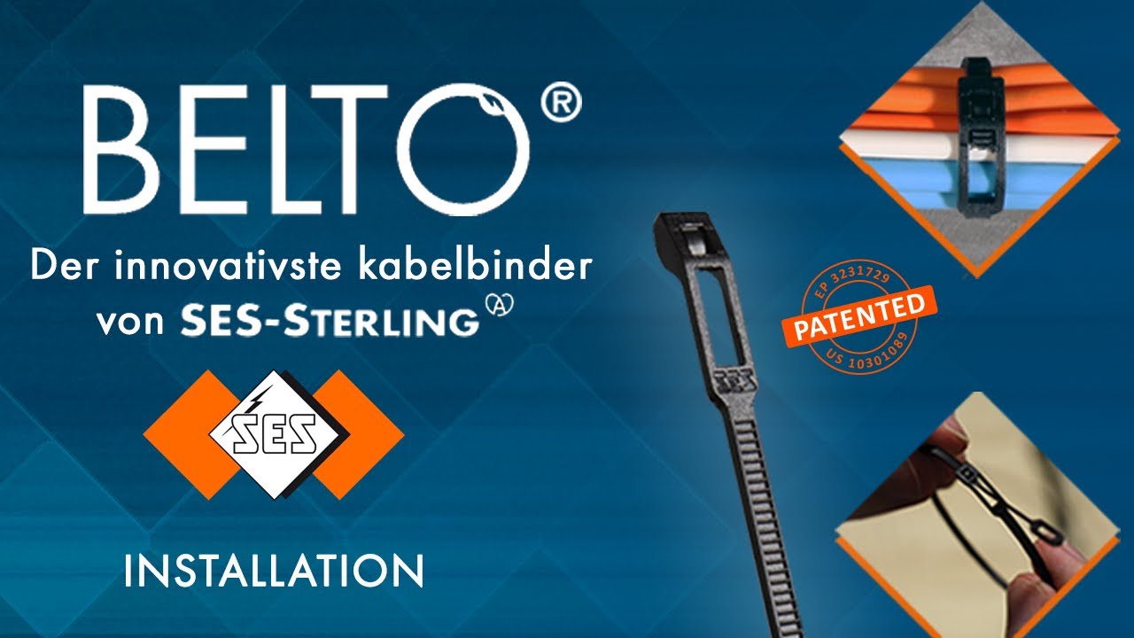 BELTO®, der innovativste Kabelbinder von SES-STERLING - Installation
