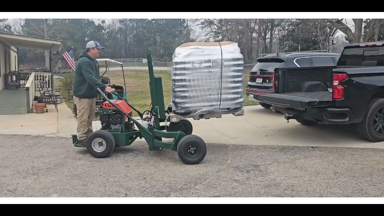 Deck Pony in action with forklift 