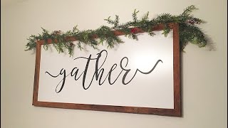 Farmhouse Sign - How To (Cheap)