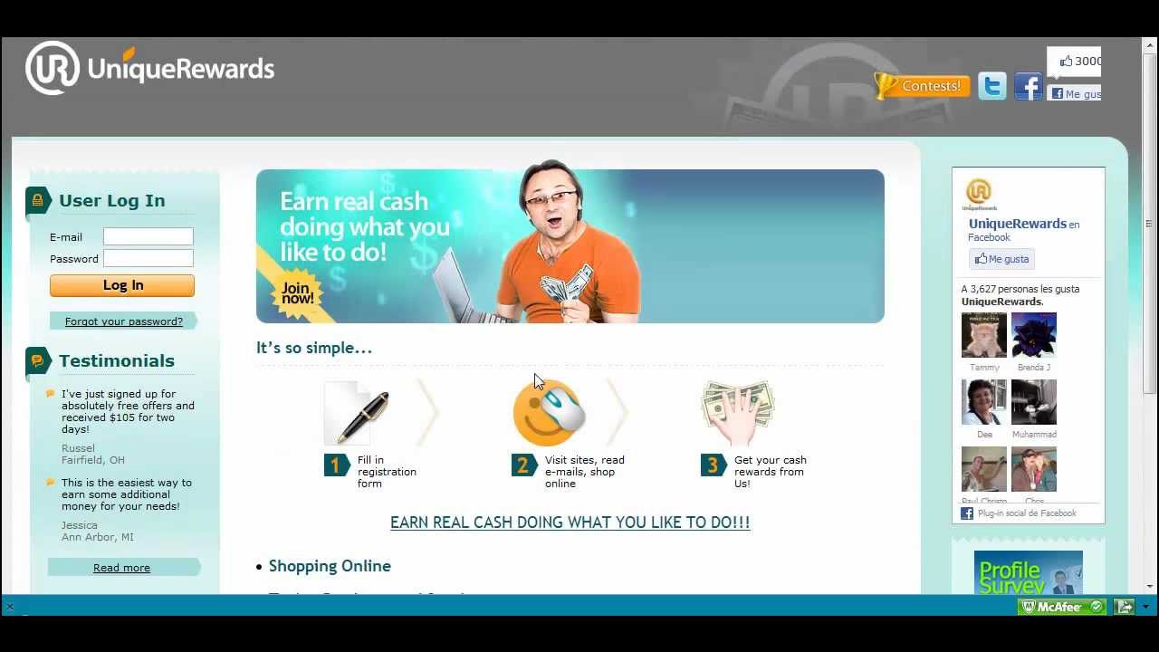 TUTORIAL de como funciona uniquerewards para ganar DINERO SIN PAGAR ...
