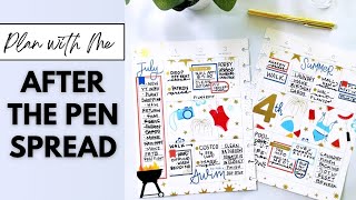 PLAN WITH ME | AFTER THE PEN SPREAD | HAPPY PLANNER