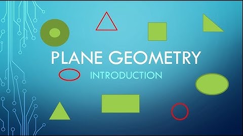 Plane Geometry : Introduction ✔