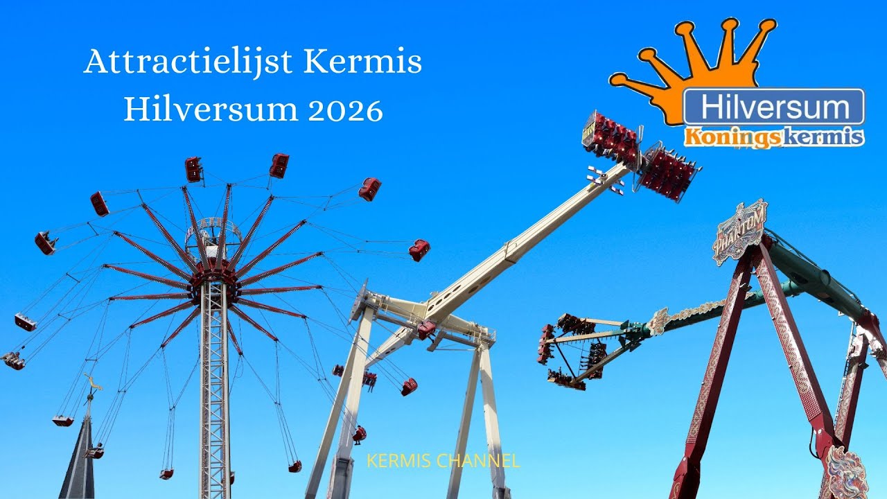 Attractielijst koningskermis Hilversum 2026