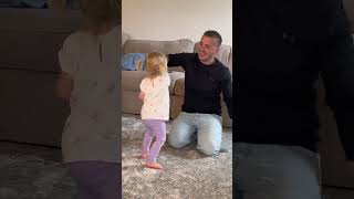 Baby and daddy dancing ❤️ #shortsviral