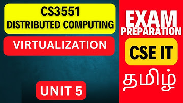 CS3551 Distributed Computing Unit 5 | Virtualization in Cloud Computing | Anna Univ Nov Dec 2025